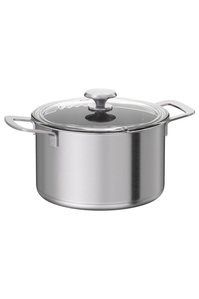 Pot with lid, stainless steel/glass, 5 l - Image 1