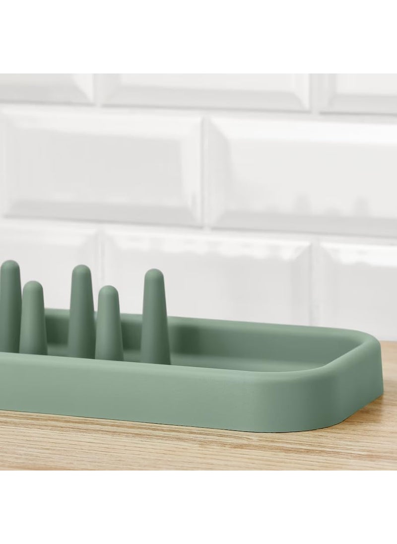 MARIAS KOMMERCE MARIAS KOMMERCE STAMLING Dish Drainer Light GreyGreen 48 cm 19 inches MultiPurpose Organizer for Kitchen  - Image 3