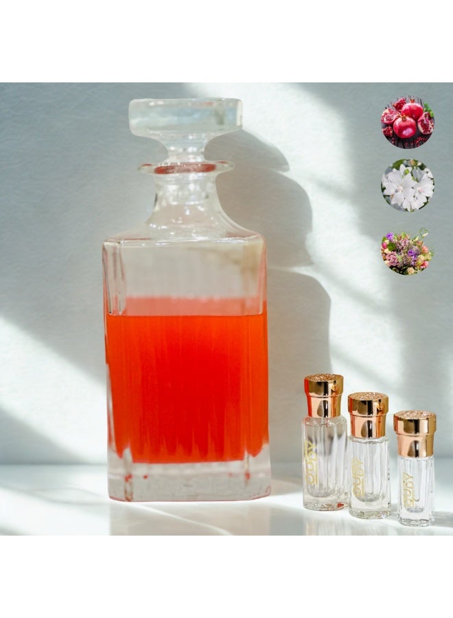 OUDY زيت عطر المسك بالرمان - زيت عطر خالي من الكحول - عطر عربي - يدوم طويلاً - للجنسين - 12 مل - Image 2