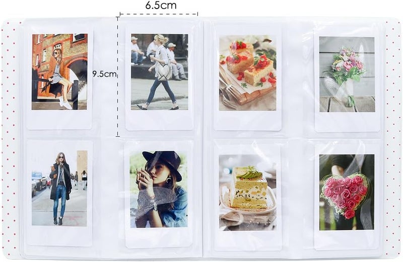 Ablus 128 Pockets Mini Photo Album - Fits for Fujifilm Instax Mini 11 Mini 9 Mini 8 Mini 90 Mini 25, Polaroid Snap PIC-300, Kodak Mini 3-Inch Film(Flamingo Pink) - Image 3
