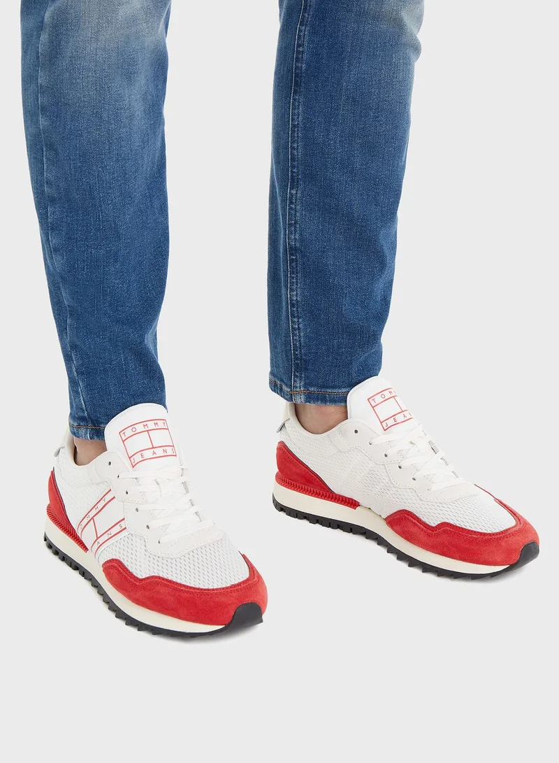 TOMMY JEANS Logo Print Low Top Sneakers