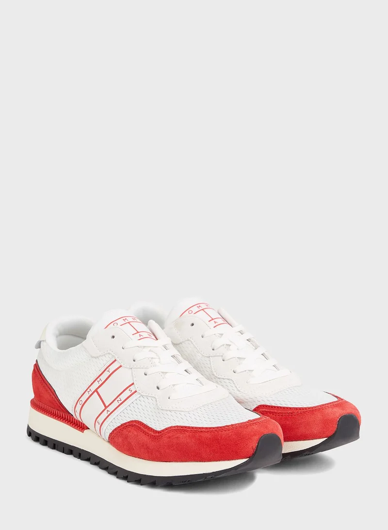TOMMY JEANS Logo Print Low Top Sneakers