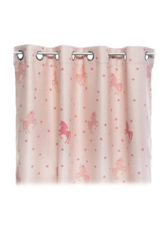 8-Eyelet Glow-in-Dark Unicorn Black Out Curtain Light Pink 140 x 250 cm 127372E