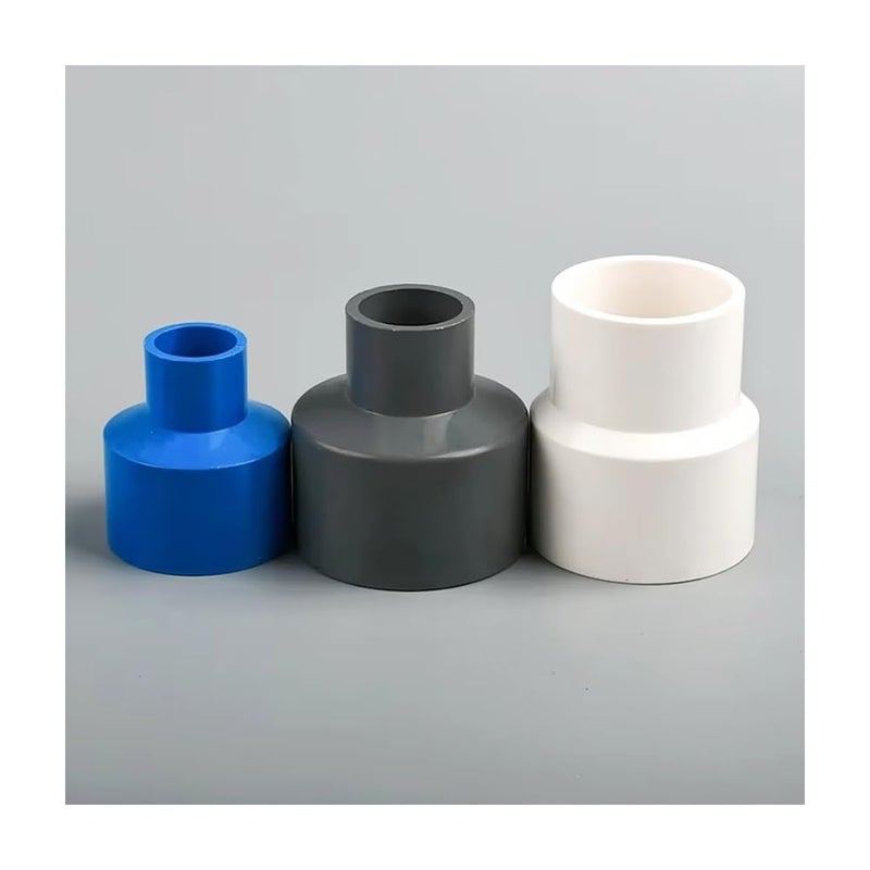 Durable PVC Straight Reducing Connector 63x40mm Gray For Irrigation Aquariums Gardens - Image 2