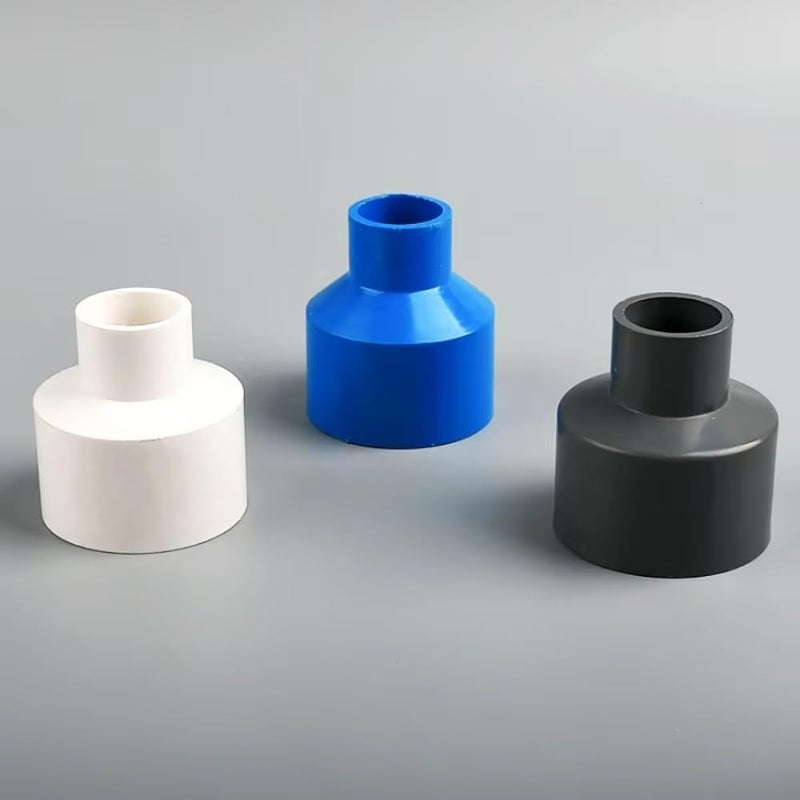 Durable PVC Straight Reducing Connector 63x40mm Gray For Irrigation Aquariums Gardens - Image 4
