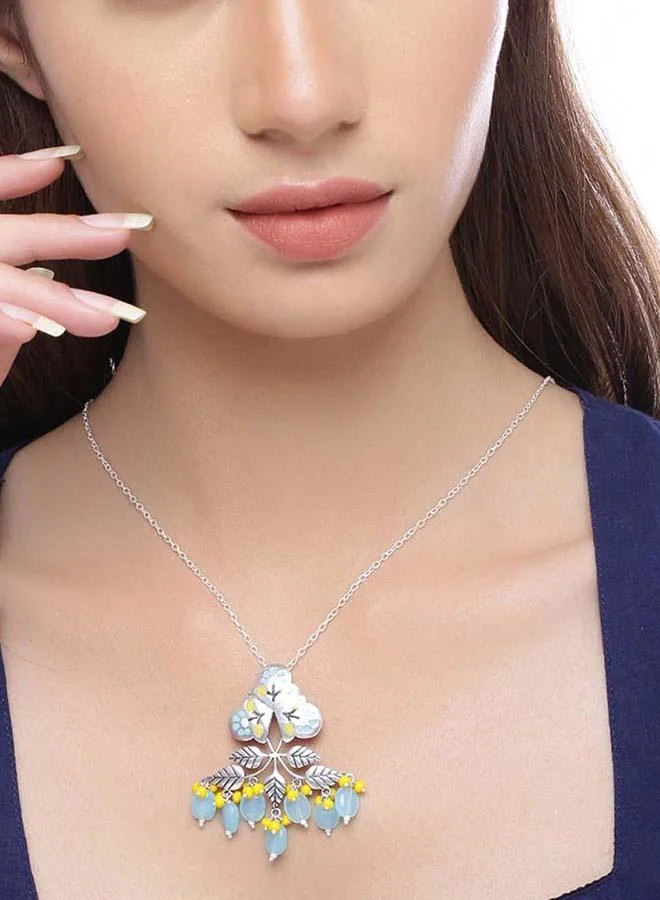 VOYLLA Bagh E Fiza Bahara Floral Necklace
