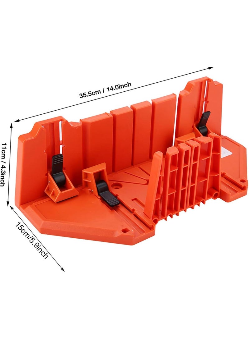 GGOOT Wood Cutting Hand Saw Hardware Tool 14inch Clamp Mitre Box for Architectural Working - Image 4
