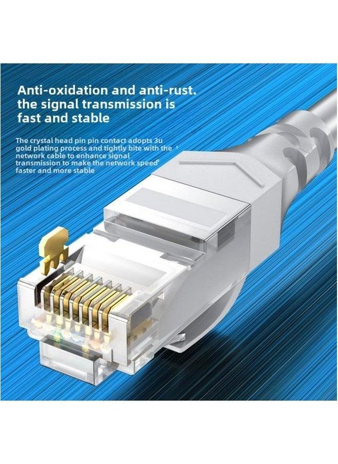 Generic Six Kinds Of Gigabit Network Cable CAT6 Computer Unshielded Finished Broadband Twisted Pair Jumper-Color:Category 6 Gray (passed Fluk Test)-Line Length:15M  - Image 4