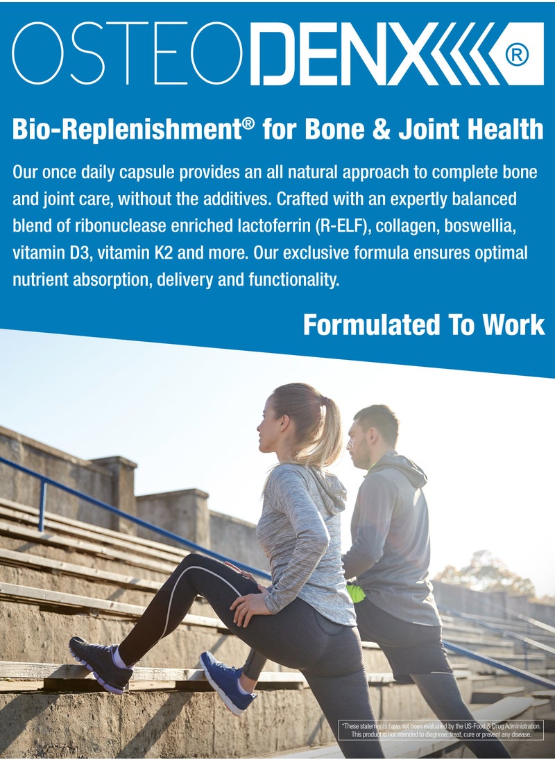 bioQuad LIFE SCIENCES - OsteoDenx - for Healthy Bone Formation & Improved Joint Mobility - Lactose-Free, Gluten-Free, Non-GMO (60 Count) - Image 1