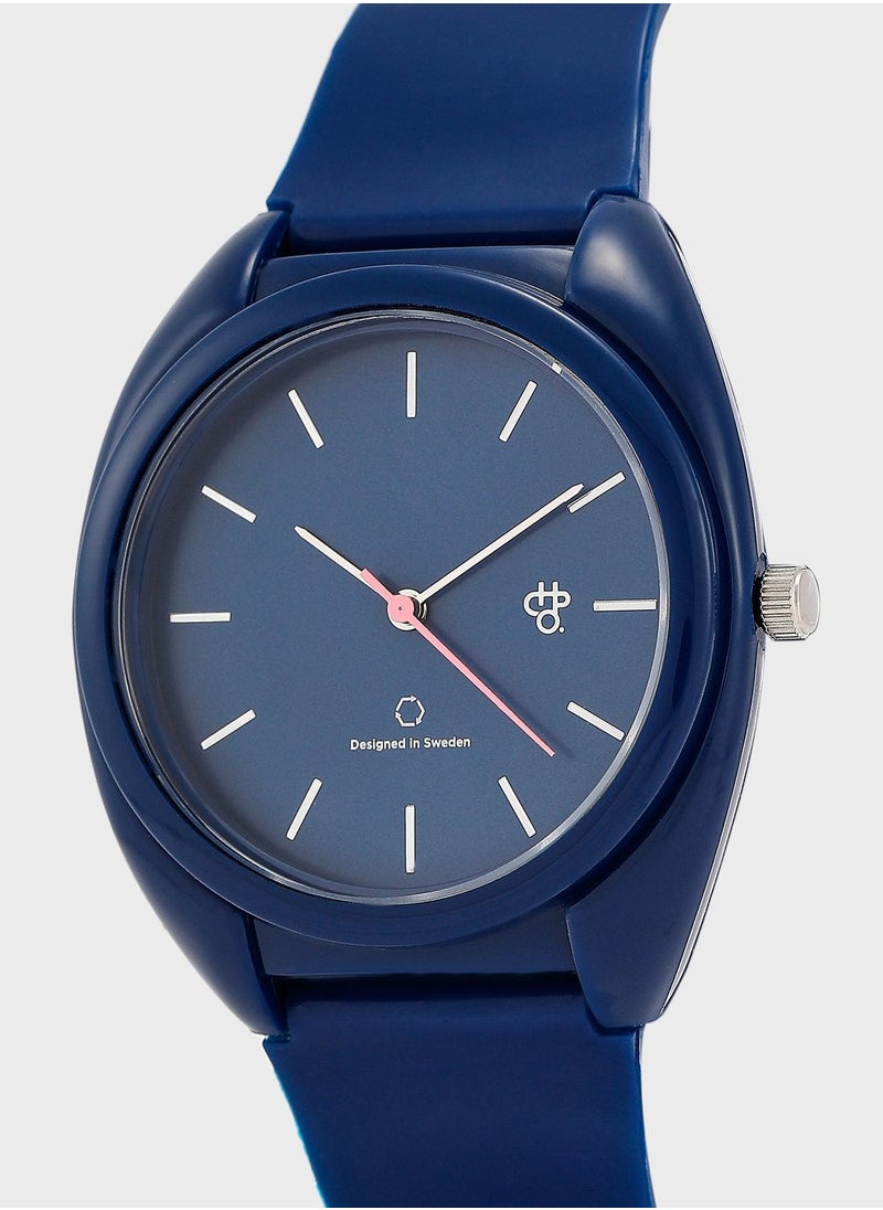 CHPO Nima Navy Pink-Sustainable Watches - Made Of 100% Recycled Materials.  - Image 2