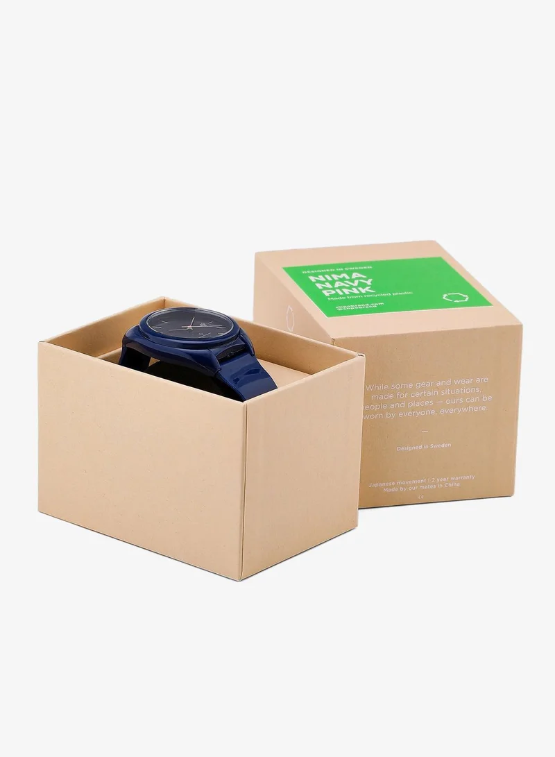 Chpo  Nima Navy Pink-Sustainable Watches - Made Of 100% Recycled Materials. for Men | Best Price UAE