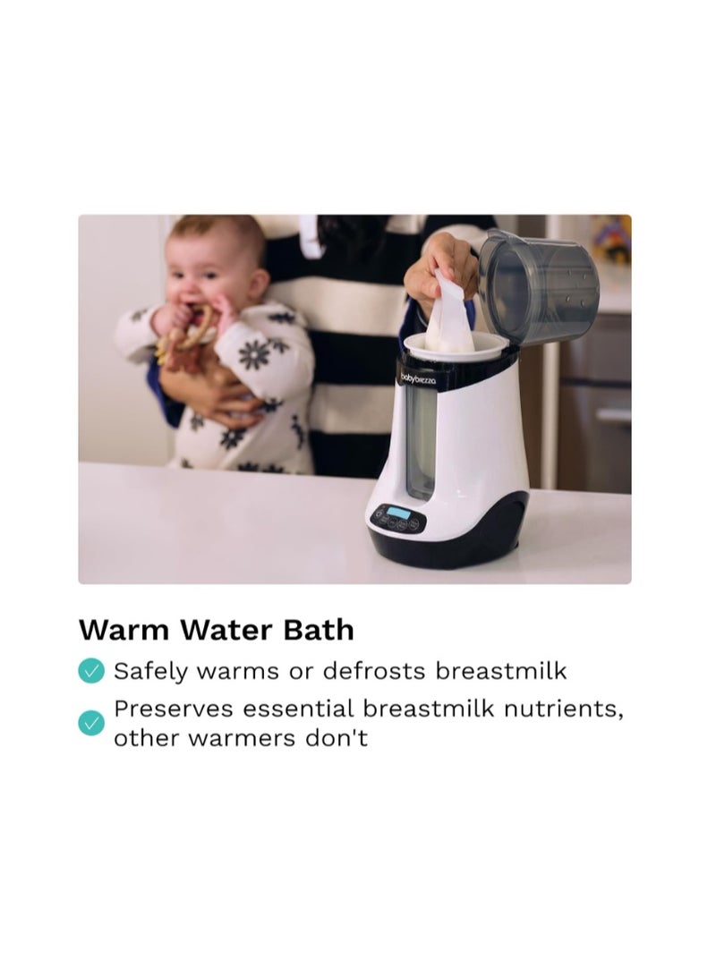 Baby Brezza Smart Baby Bottle Warmer, Breastmilk Warmer + Defroster - Only Brand with Different Temperatures for Breastmilk + Formula - Universal Fit for All Bottles + Milk Bags - Bluetooth Control - Image 4