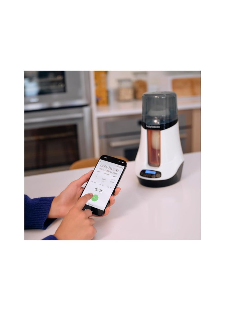 Baby Brezza Smart Baby Bottle Warmer, Breastmilk Warmer + Defroster - Only Brand with Different Temperatures for Breastmilk + Formula - Universal Fit for All Bottles + Milk Bags - Bluetooth Control - Image 2