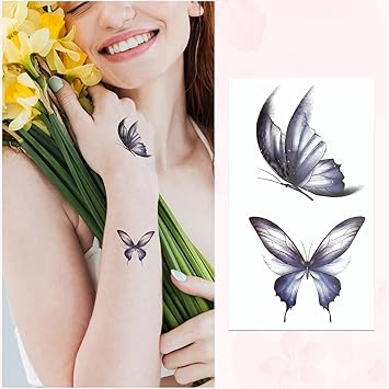 Jeffdad تاتو مؤقت من جيفداد 18 ورقة زهور ملصقات كبيرة تاتو مائي زهور مزيفة تاتو واقعي يدوم طويلاً ملصقات تاتو مقاومة للماء للنساء فن الجسم للبالغين - Image 2