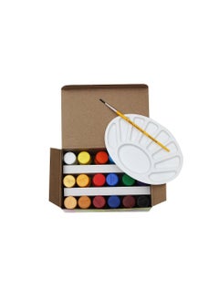Camlin Camlin Kokuyo Pack Of 18 Shade Bottles 10Ml Each, 1 Palette, 1 Brush & Camlin Strong Bond Glue (White) 200G With 15G Extra  - Image 3