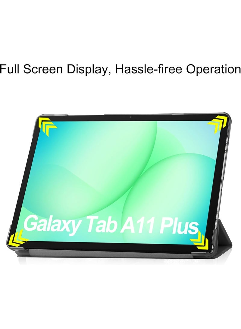 CHEROSIN حافظة تابلت لجهاز سامسونج جالاكسي تاب A11 بلس/ سامسونج جالاكسي تاب A9 بلس 11 إنش خفيفة الوزن ثلاثية الطي حافظة ذكية مضادة للصدمات والسقوط مع خاصية الاستيقاظ/النوم التلقائي - Image 5