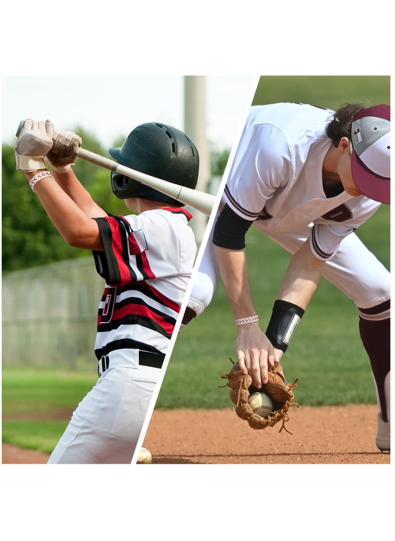SYOSI Baseball Bracelets Leather Sports Bracelets Baseball Softball Athletes Bangle Cuff Wristband for Baseball Softball Players Sports Team Gifts(10 Pieces)  - Image 4