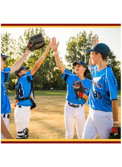 SYOSI Baseball Bracelets Leather Sports Bracelets Baseball Softball Athletes Bangle Cuff Wristband for Baseball Softball Players Sports Team Gifts(10 Pieces)  - Image 5