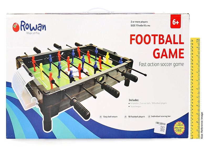 Rowan فوسبال|كرة القدم المصغرة|لعبة كرة الطاولة|لعبة داخلية للكبار والأطفال، بلاستيك، 27 بوصة، أسود - Image 3