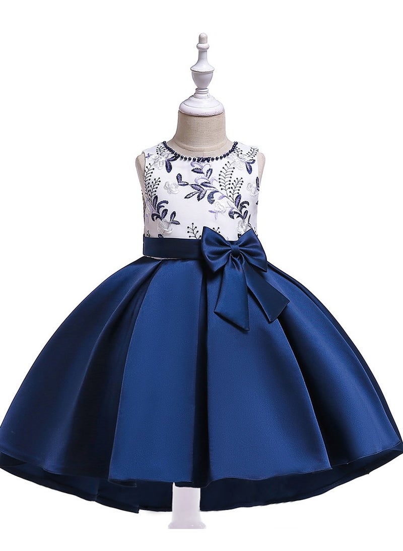 Best Gift Fashion Girls Princess Dress Blue - Image 1