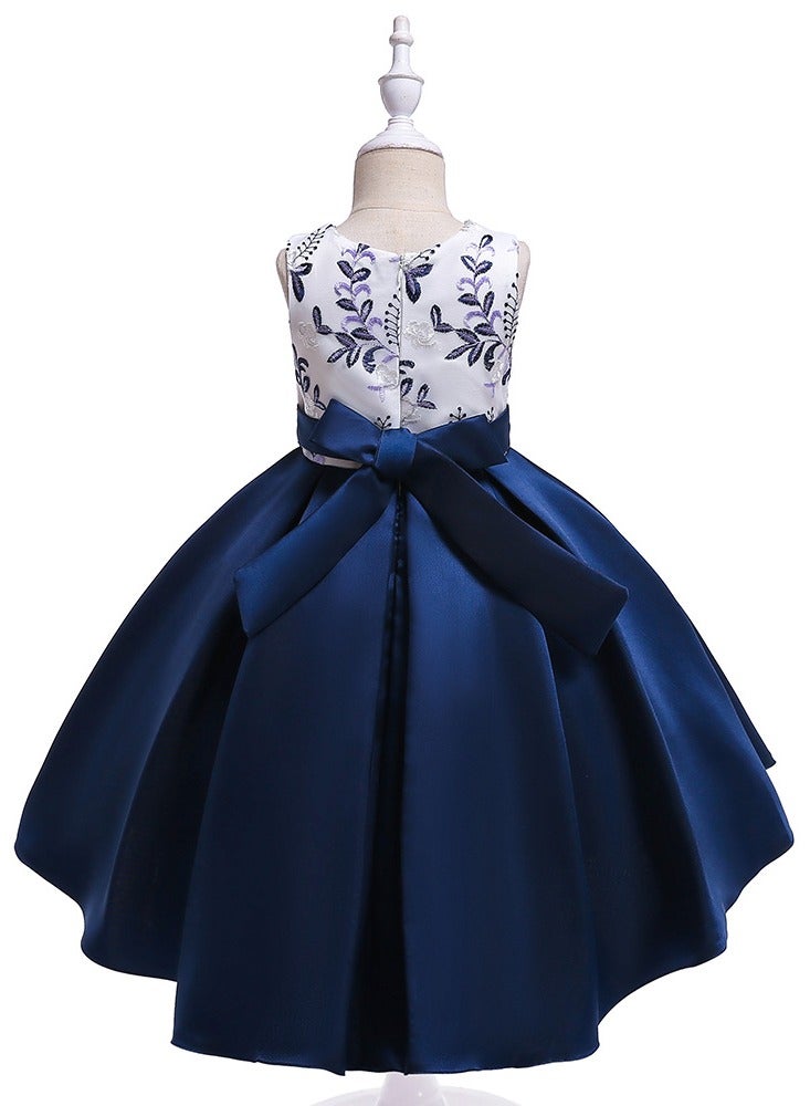 Best Gift Fashion Girls Princess Dress Blue - Image 3