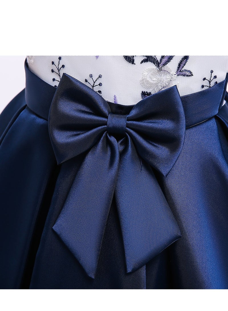 Best Gift Fashion Girls Princess Dress Blue - Image 5