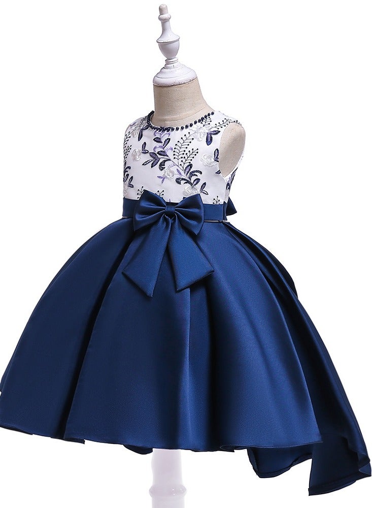 Best Gift Fashion Girls Princess Dress Blue - Image 2