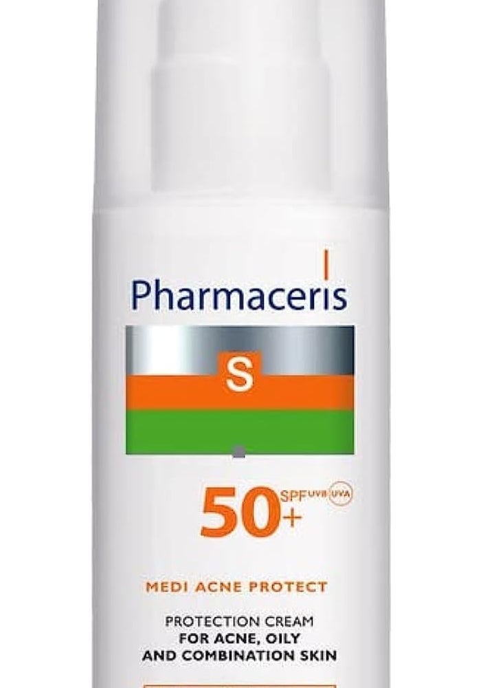 Pharmaceris فارما سيريس إس ميدي أكني بروتكت 50 مل واقي شمس خالي من الزيت SPF 50+ للبشرة الدهنية والمعرضة لحب الشباب - Image 1