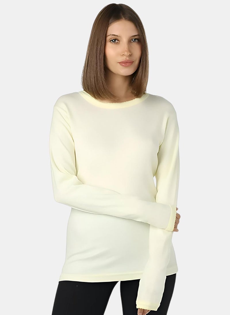 Dahab Cotton Long Sleeves Undershirt Round Neck - Image 2