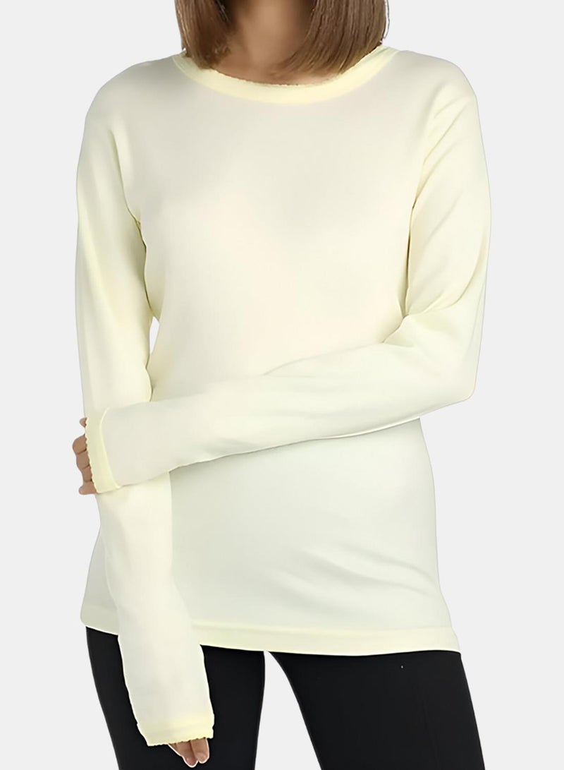 Dahab Cotton Long Sleeves Undershirt Round Neck - Image 3