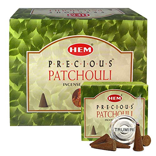 TRUMIRI Precious Patchouli Incense Cones and Cone Incense Burner Bundle Insence Insense Hem Incense - Image 1