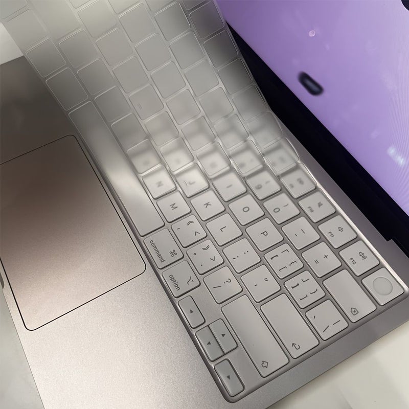 واقي لوحة مفاتيح TPW فائق الرقة لجهاز Neo A18 بحجم 512GB من الإصدار الأمريكي (ANSI) مقاس 13 بوصة من أحدث موديلات MacBook، يأتي مع غطاء حماية للوحة اللمس مجانًا. - Image 3