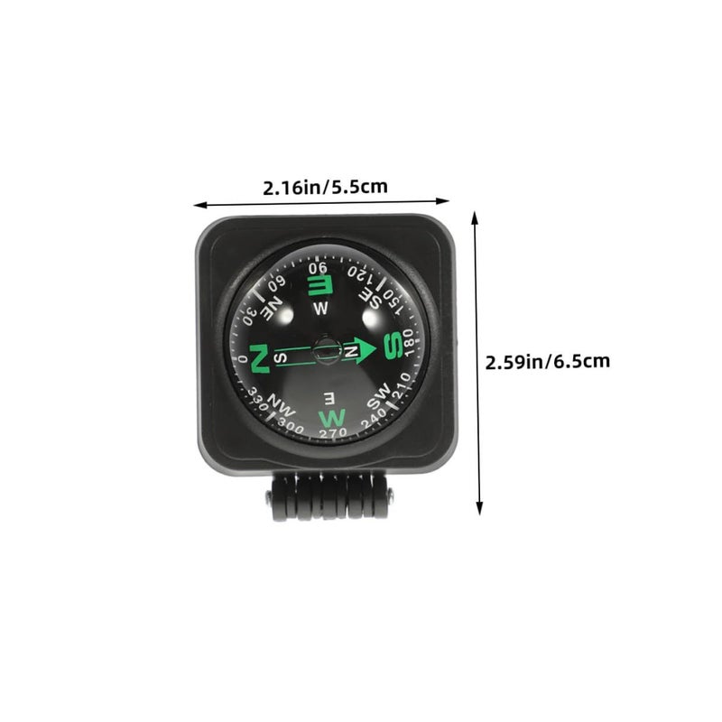 3pcs Adjustable Car Compass Ball Black Vehicle Navigation Outdoor Marine Motorcycle - Image 3