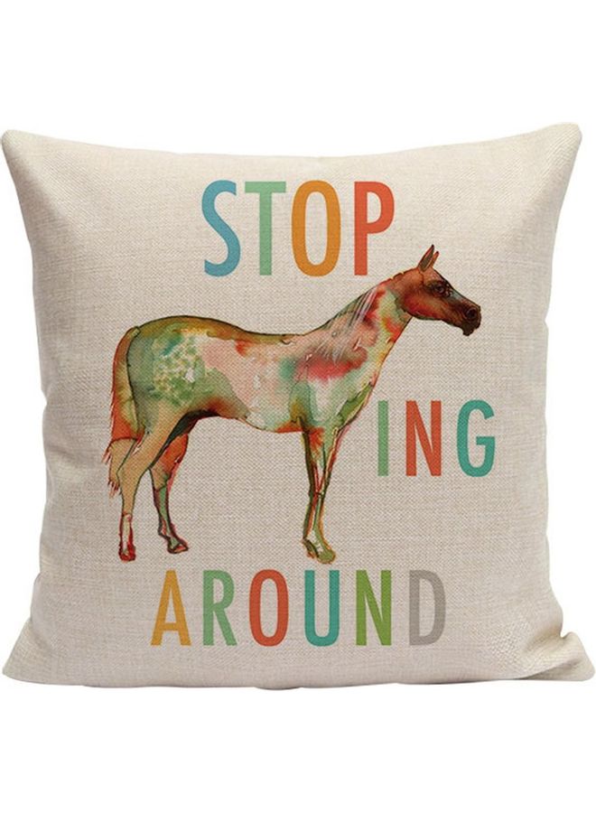 NIBEMINENT Cotton Throw Cushion Case For Home Decor Multicolour