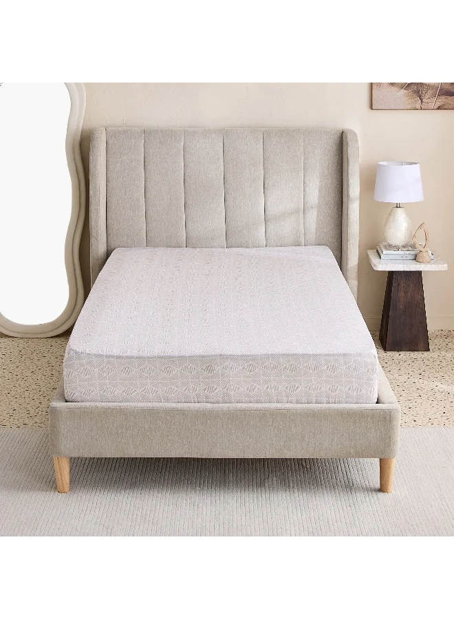 هوم بوكس ملاءة سرير مزدوجة قطن مطبوعة Madison Burnley - 120x200+30 سم