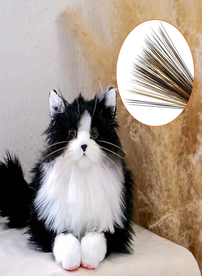 SoeKoa 250pcs Simulated Animal Whiskers for Crafts Needle Felting, Craft Animal Whiskers 3 Inches, 125 Each Stuffed Animal Whiskers in Black and Brown - Image 4