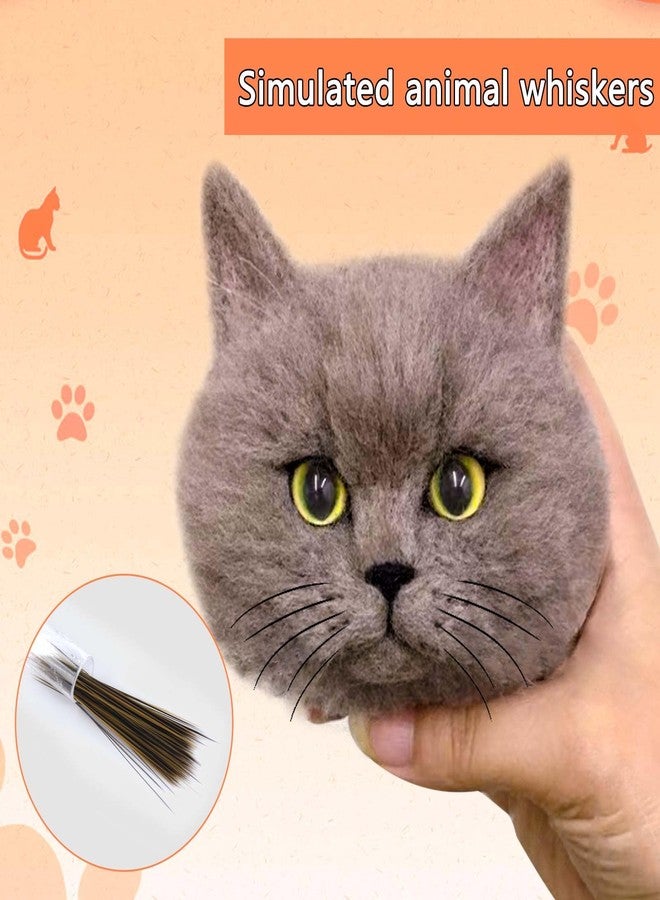 SoeKoa 250pcs Simulated Animal Whiskers for Crafts Needle Felting, Craft Animal Whiskers 3 Inches, 125 Each Stuffed Animal Whiskers in Black and Brown - Image 3