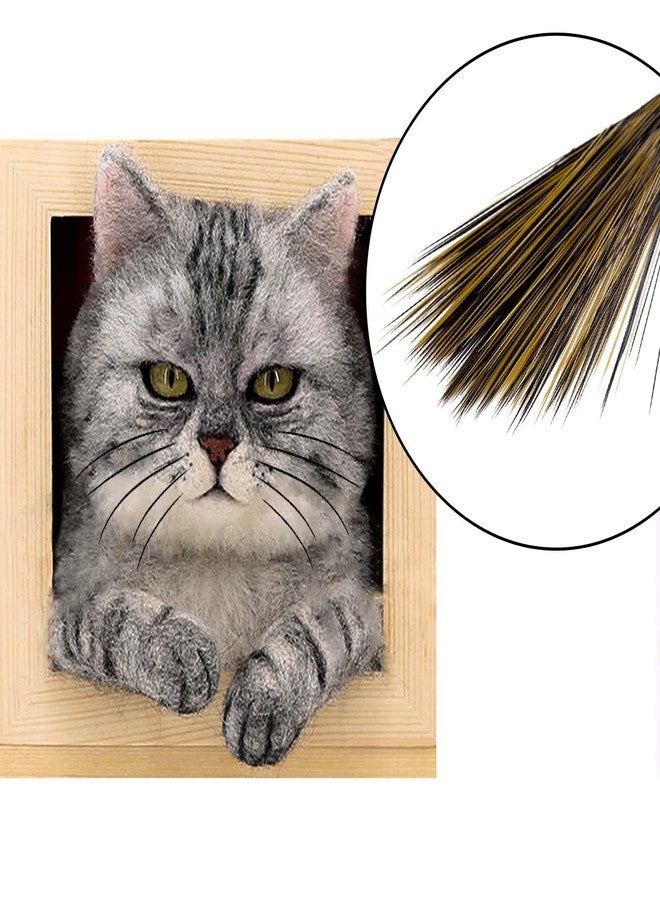 SoeKoa 250pcs Simulated Animal Whiskers for Crafts Needle Felting, Craft Animal Whiskers 3 Inches, 125 Each Stuffed Animal Whiskers in Black and Brown - Image 5