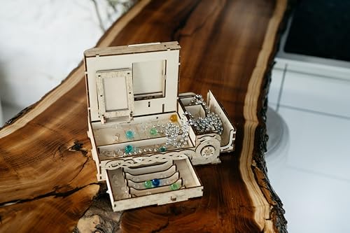 Wood Trick لعبة الأحجية الخشبية نوردية صندوق الصندوق 3D للألغاز الخشبية للبالغين لبناء النقوش المستوحاة من الدول الاسكندنافية مشروع هندسي DIY نموذج أحجية ميكانيكية 3D لمجموعات البالغين - Image 5