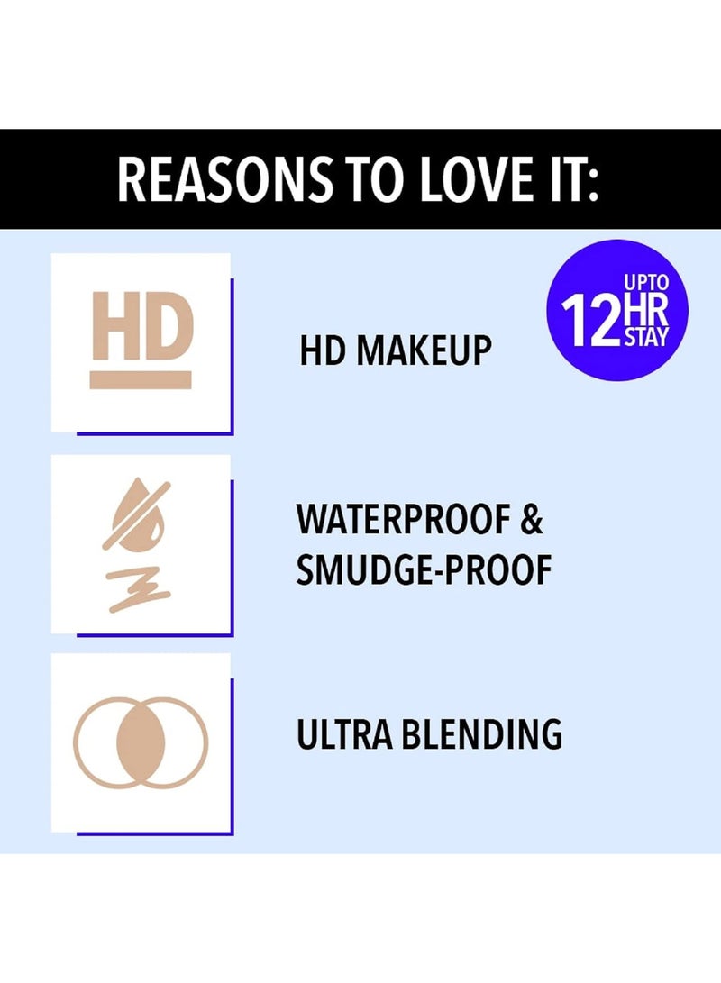 بلو هيفن عصا مكياج HD All In One، لمسة نهائية طبيعية، لون عسلي، 10 جرام - Image 3
