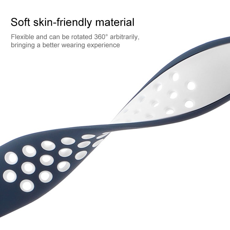 إيروريكس سوار ساعة سيليكون سائل ثنائي اللون بمشبك فراشة لساعة Apple Watch Ultra 49 مم وWatch Ultra 2 49 مم / Series 9 و8 و7 45 مم / Se 3 وSe 2 و6 وSe و5 و4 44 مم / 3 و2 و1 42 مم (رمادي غامق + أسود) - Image 4