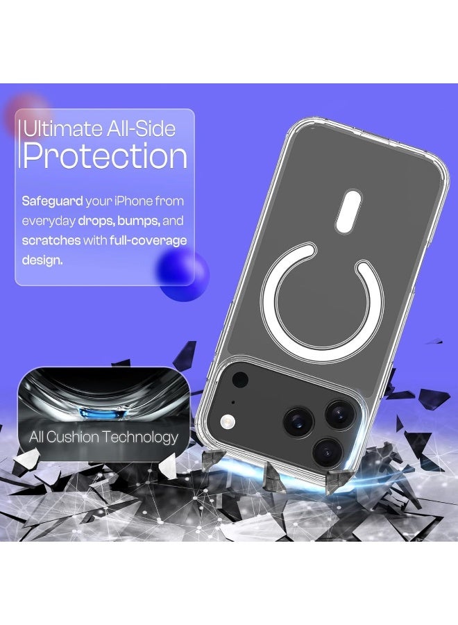 iPhone 17 Pro Max Protection Case Cover Clear MagSafe, Delay Yellowing, Scratch-Resistant, Magnetic Compatible with Magsafe - Image 2