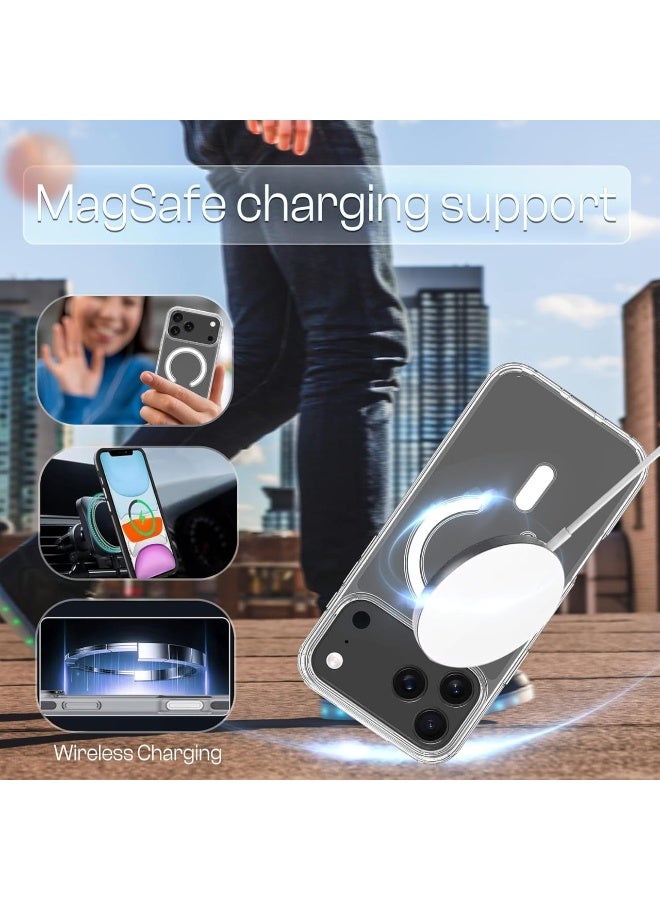 iPhone 17 Pro Max Protection Case Cover Clear MagSafe, Delay Yellowing, Scratch-Resistant, Magnetic Compatible with Magsafe - Image 4