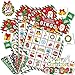 Funnlot Christmas Bingo Game Christmas Bingo for Kids Adults 36 Players Bingo Cards Christmas Games with Reward Stickers Christmas Slap Bracelets for Classroom Activities Family Party Favors Xmas Gifts - Image 3