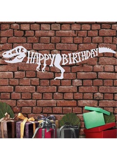 Super Cute Dinosaur Happy Birthday Banner Dinosaur Party Decorations Trex Raptor Design Dinosaur Supplies Great Dino Theme Birthday Party Favors For Kids Large And Preassembled