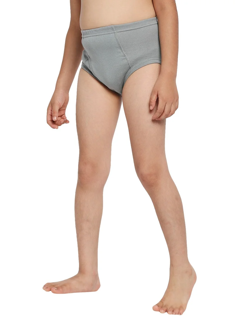 BYC BOY'S COTTON BRIEF (PACK OF 3) - DARK GREY