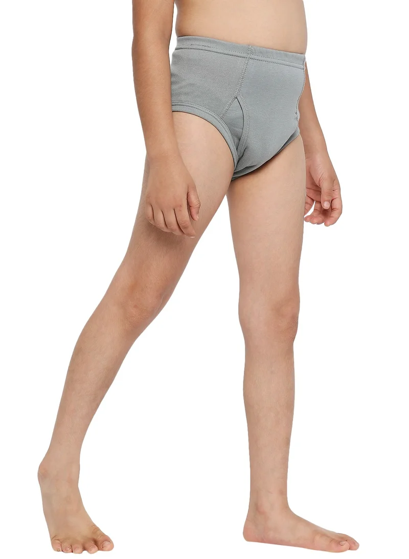 BYC BOY'S COTTON BRIEF (PACK OF 3) - DARK GREY