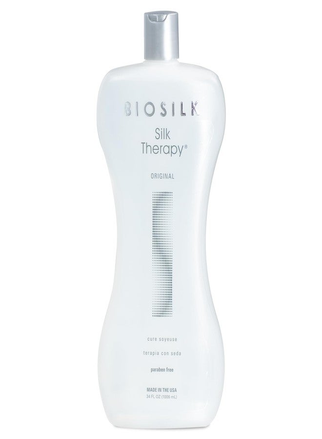 BioSilk Silk Therapy Original, Reconstructing Treatment For Adding Shine & Helping Prevent Split Ends, Sulfate, Paraben, & Cruelty-Free, 34 Oz - Image 1
