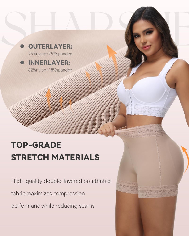 SHAPSHE Curvy Faja Colombianas Moldeadoras Shapewear Underwear Tummy Control High Waisted Shapewear Briefs Faja Calzones Para Mujer Middle Waist Trainer Shorts Body Shapers Panty Butt Lifting Shorts - Image 2