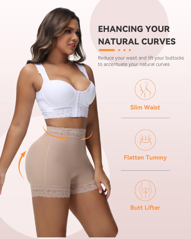 SHAPSHE Curvy Faja Colombianas Moldeadoras Shapewear Underwear Tummy Control High Waisted Shapewear Briefs Faja Calzones Para Mujer Middle Waist Trainer Shorts Body Shapers Panty Butt Lifting Shorts - Image 5